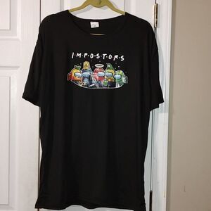 Impostors Black soft texture tshirt Sz 3XL
